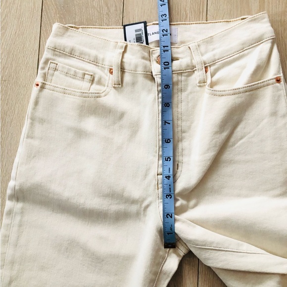 NWT Outland Denim Lucy Relaxed Skinny High Rise Jean Ecru Size 26/30 - Picture 6 of 15